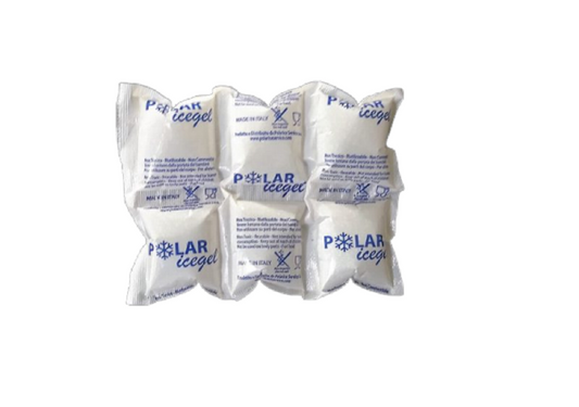 Panetto Ghiaccio Gel 6 Cellette 220g - Confezione 24 Pezzi Polarice