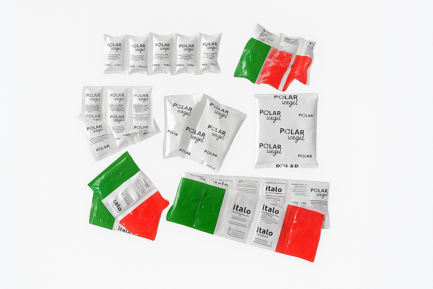 Free sample of reusable refrigerated transport ice.
