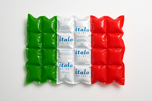 Pacchetto di cuscinetti di ghiaccio sintetico da 880 grammi.